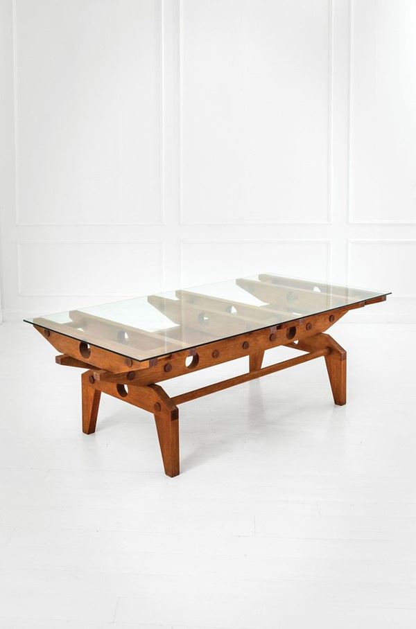 Scuola di Torino : Tavolo da centro
Legno di rov  - Auction Design - Incanto Casa d'Aste e Galleria