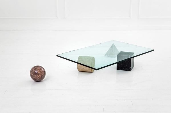 Lella e Massimo Vignelli : Tavolo basso mod. Metafora
Tr  - Auction Design - Incanto Casa d'Aste e Galleria