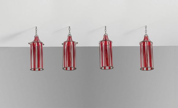 Fulvio Bianconi - Quattro lanterne
Vetro paglie