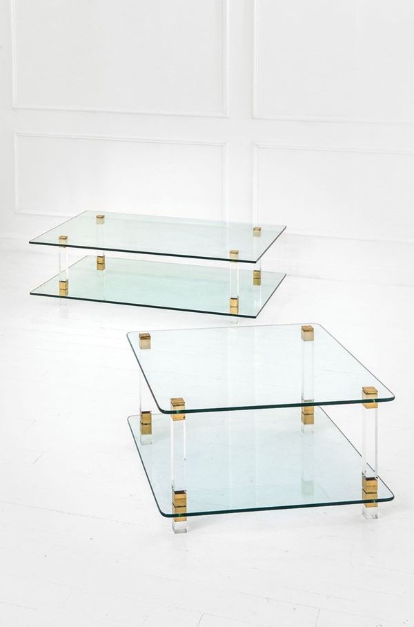 Due tavoli bassi di diversa mi  - Auction Design - Incanto Casa d'Aste e Galleria