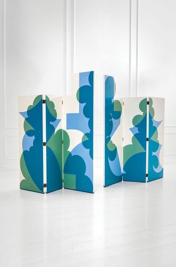 Dino Gavina : Paravento
Pannelli in legno l  - Auction Design - Incanto Casa d'Aste e Galleria