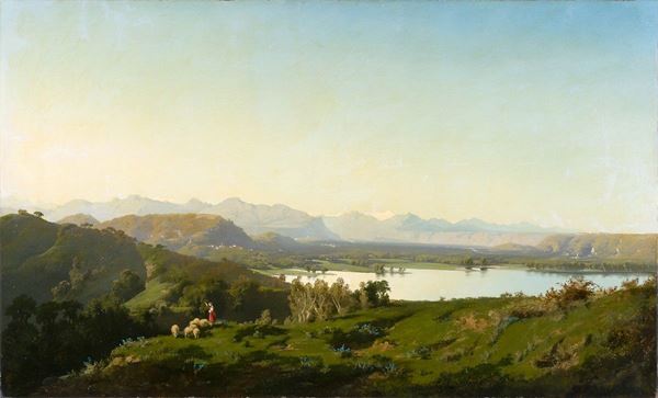 Giuseppe Camino - Lago di Candia
Olio su tela, 