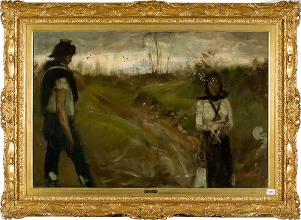 I fidanzati timidi
Olio su te  - Asta Antiquariato - Asta da fallimento - Incanto Casa d'Aste e Galleria