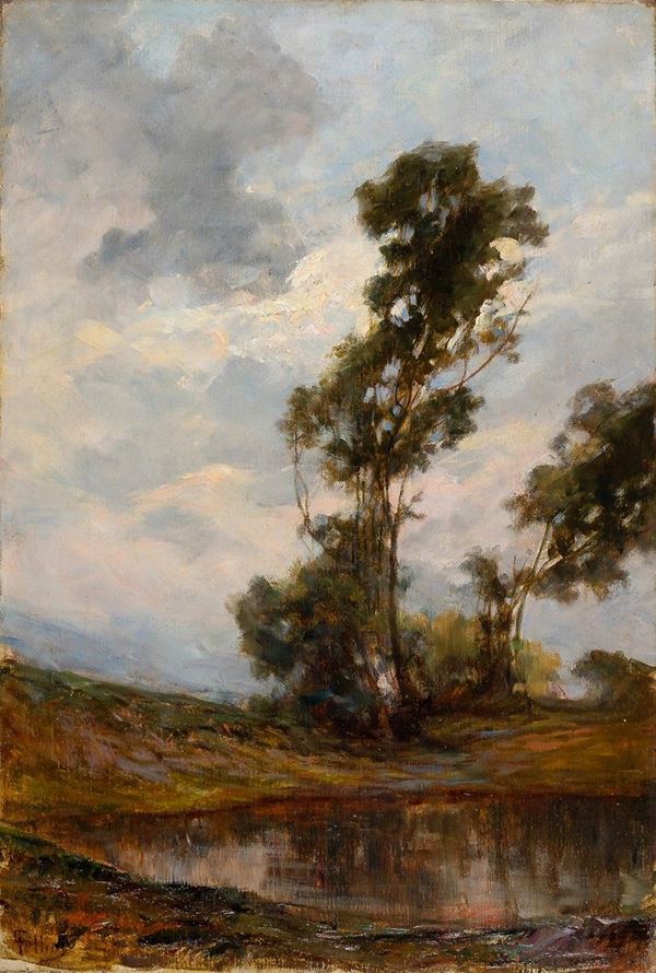 Carlo Follini - Laghetto
Olio su tela, firmat