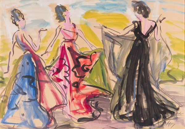 Luigi Spazzapan : Les Mannequins
Acquerello su   - Asta Antiquariato - Asta da fallimento - Incanto Casa d'Aste e Galleria