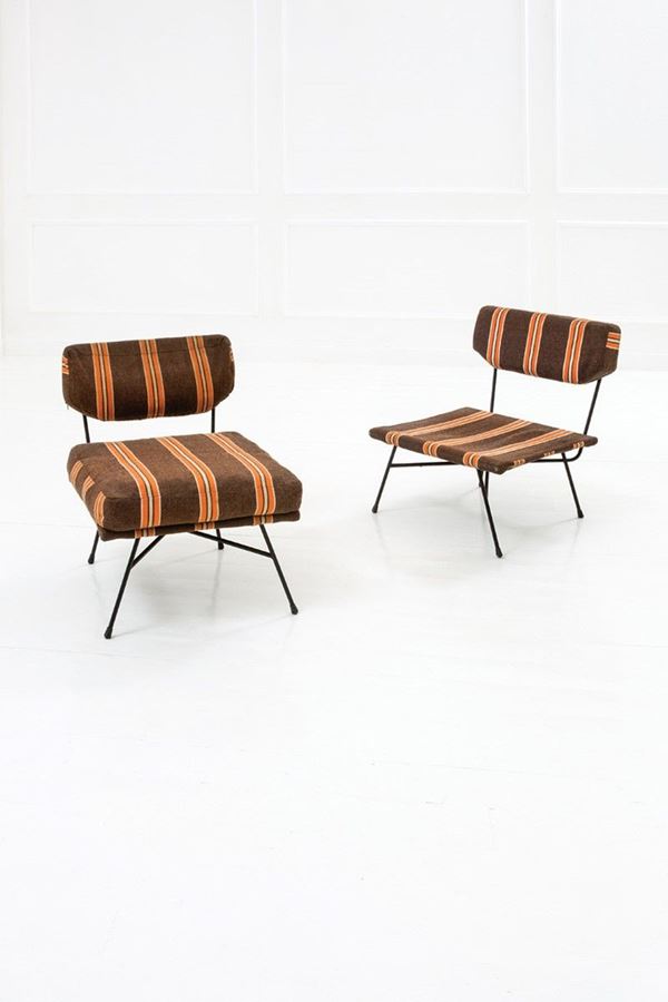 Studio B.B.P.R. : Coppia di poltrone mod. Elettr  - Asta The Beat of Design - Incanto Casa d'Aste e Galleria