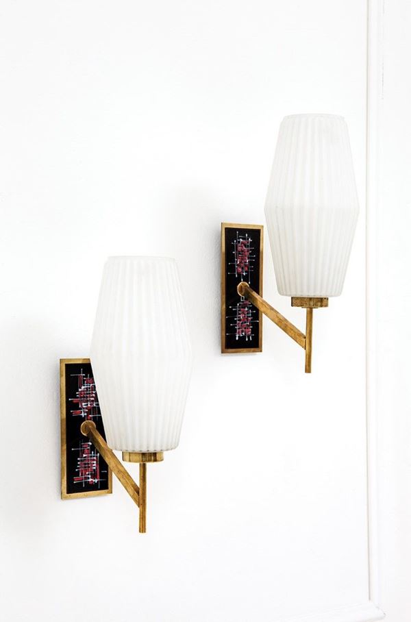 Due lampade da parete
Ottone   - Auction The Beat of Design - Incanto Casa d'Aste e Galleria