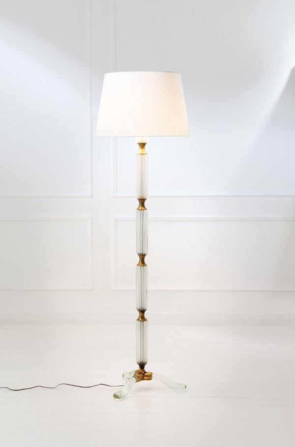 Archimede Seguso - Lampada da terra
Ottone lucid