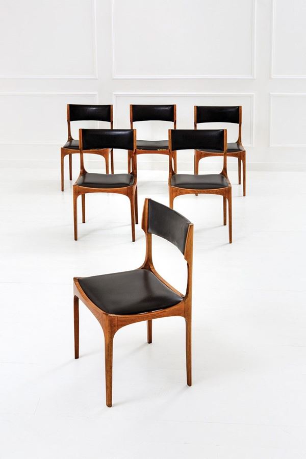 Giuseppe Gibelli : Sei sedie mod. Elisabetta
Leg  - Asta The Beat of Design - Incanto Casa d'Aste e Galleria