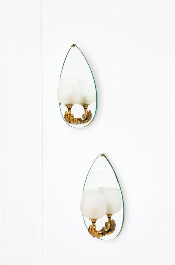 Fontana Arte : Coppia di lampade da parete
C  - Auction The Beat of Design - Incanto Casa d'Aste e Galleria