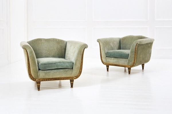 Guglielmo Ulrich (attr.) : Coppia di poltrone
Struttura   - Asta The Beat of Design - Incanto Casa d'Aste e Galleria