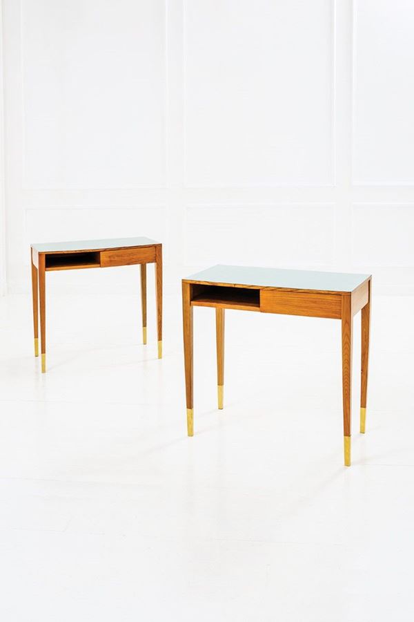 Gio Ponti (attr.) - Coppia di consoles
Legno di f