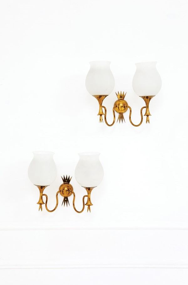 Angelo Lelii : Due lampade da parete
Ottone   - Asta The Beat of Design - Incanto Casa d'Aste e Galleria
