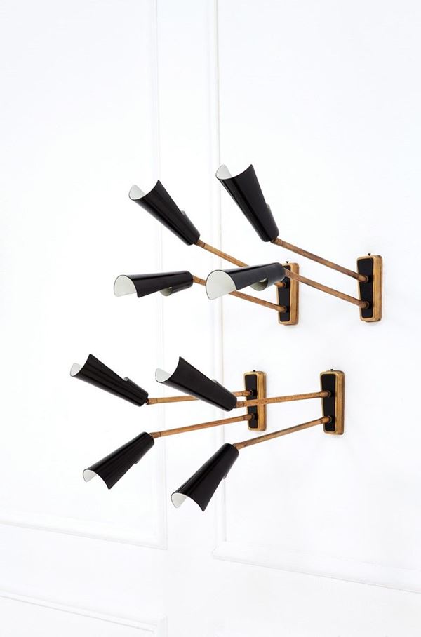 Stilnovo : Quattro lampade da parete
Ott  - Asta The Beat of Design - Incanto Casa d'Aste e Galleria