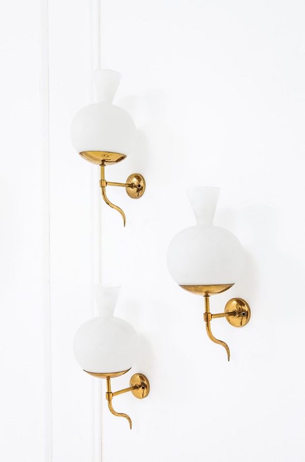 Stilnovo - Tre lampade da parete
Ottone 