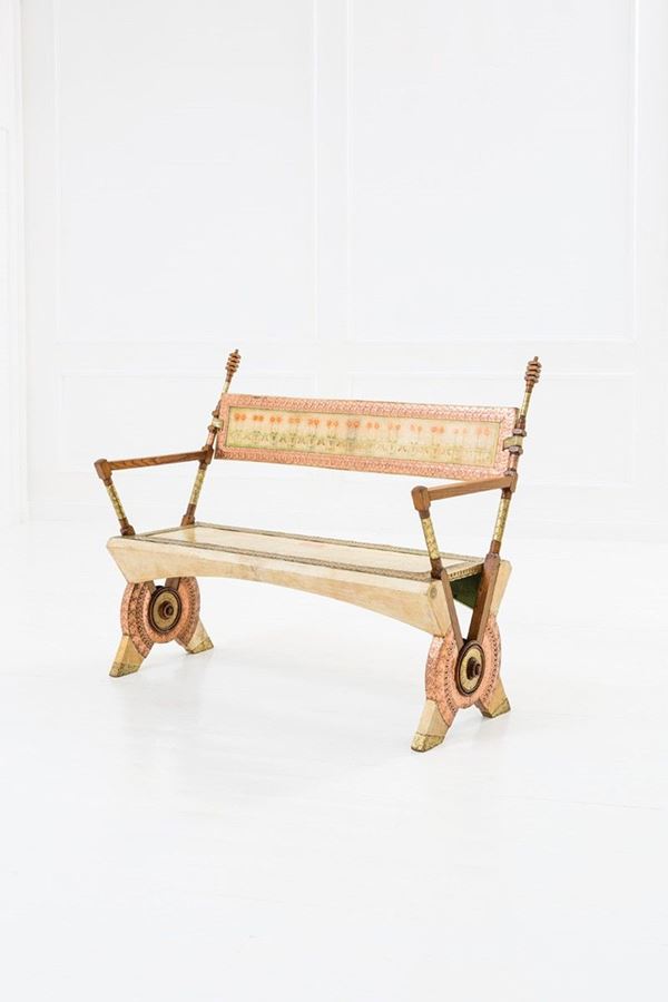 Carlo Bugatti - Panca
Legno di rovere, legno 