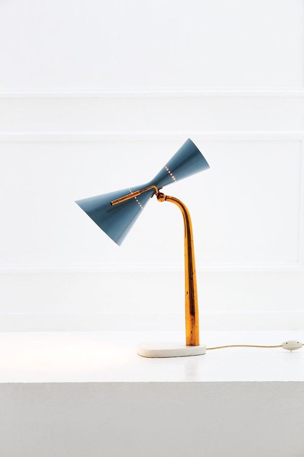 Stilnovo : Rara lampada da tavolo
Ottone  - Asta The Beat of Design - Incanto Casa d'Aste e Galleria