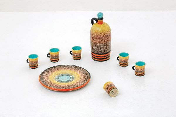 Nicolaj Diulgheroff : Servizio da liquore
Terracott  - Asta The Beat of Design - Incanto Casa d'Aste e Galleria