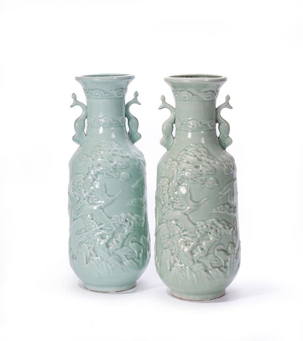 Coppia di lampade in porcellan  - Asta Antiquariato - Incanto Casa d'Aste e Galleria