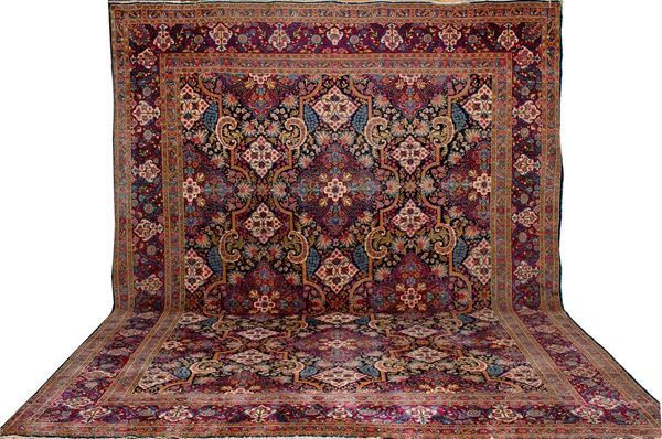 Rara consolle in legno scolpit