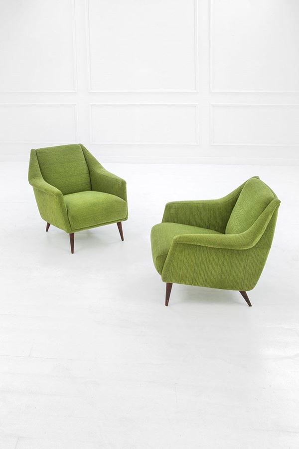 Carlo De Carli : Due poltrone mod. 802
Struttu  - Auction Design - Incanto Casa d'Aste e Galleria