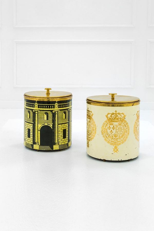 Piero Fornasetti : Due portaghiaccio
Metallo ser  - Auction Design - Incanto Casa d'Aste e Galleria