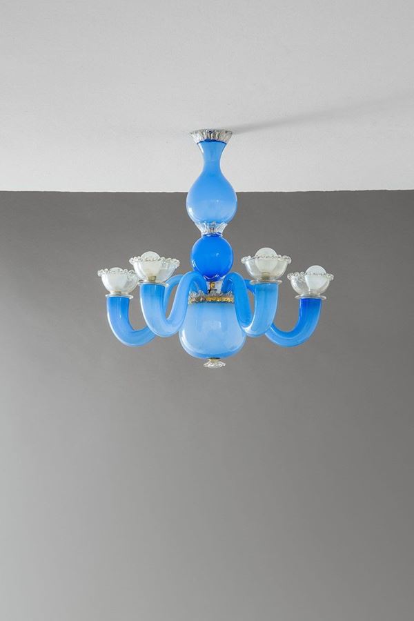 Gio Ponti - Raro lampadario
Vetro colorat