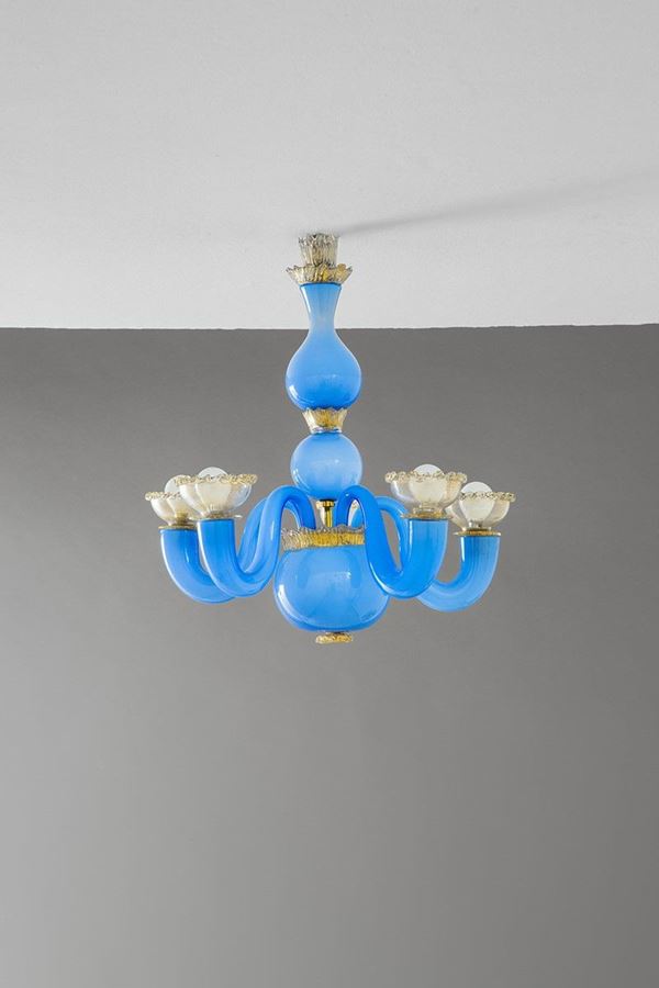 Gio Ponti : Raro lampadario
Vetro colorat  - Auction Design - Incanto Casa d'Aste e Galleria