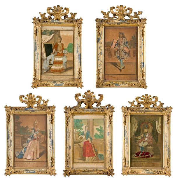 Coppia di vasi in porcellana d  - Asta Antiquariato - Incanto Casa d'Aste e Galleria