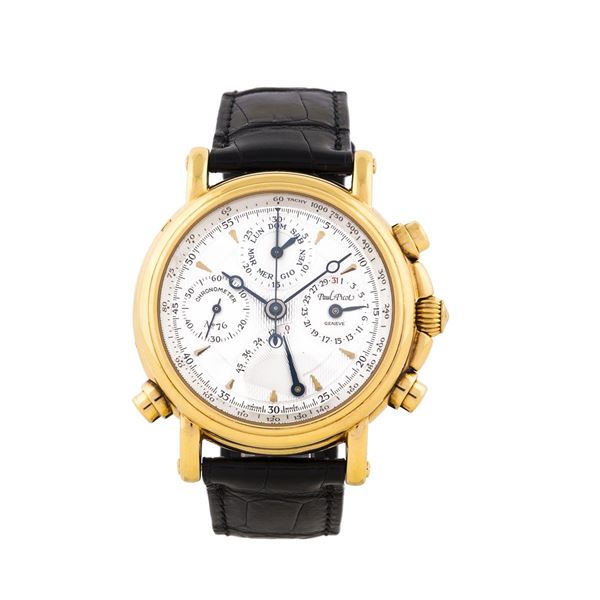 Paul Picot : Cronografo rattrappante a tre   - Auction Orologi - Incanto Casa d'Aste e Galleria