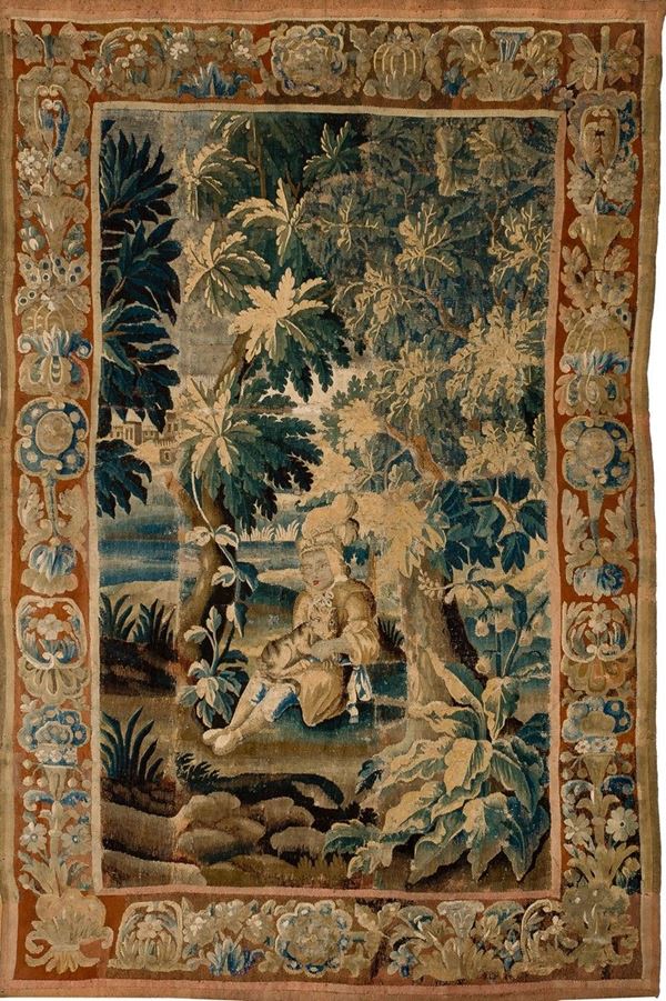 Poltrona in legno naturale, br  - Asta Antiquariato - Incanto Casa d'Aste e Galleria