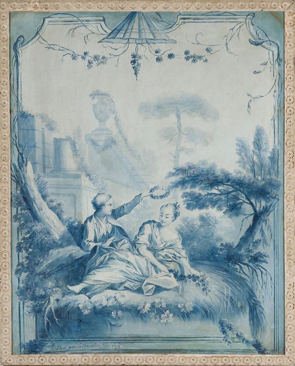 Due tazzine in porcellana dipi  - Auction Antiquariato - Incanto Casa d'Aste e Galleria