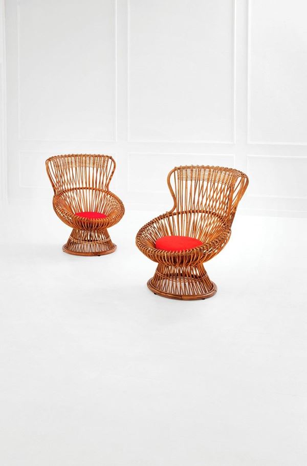Franco Albini, Franca Helg - Due poltrone mod. Margherita
