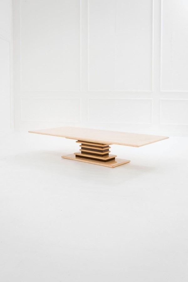 Marzio Cecchi : Tavolo basso
Travertino, legn  - Asta Design - Incanto Casa d'Aste e Galleria
