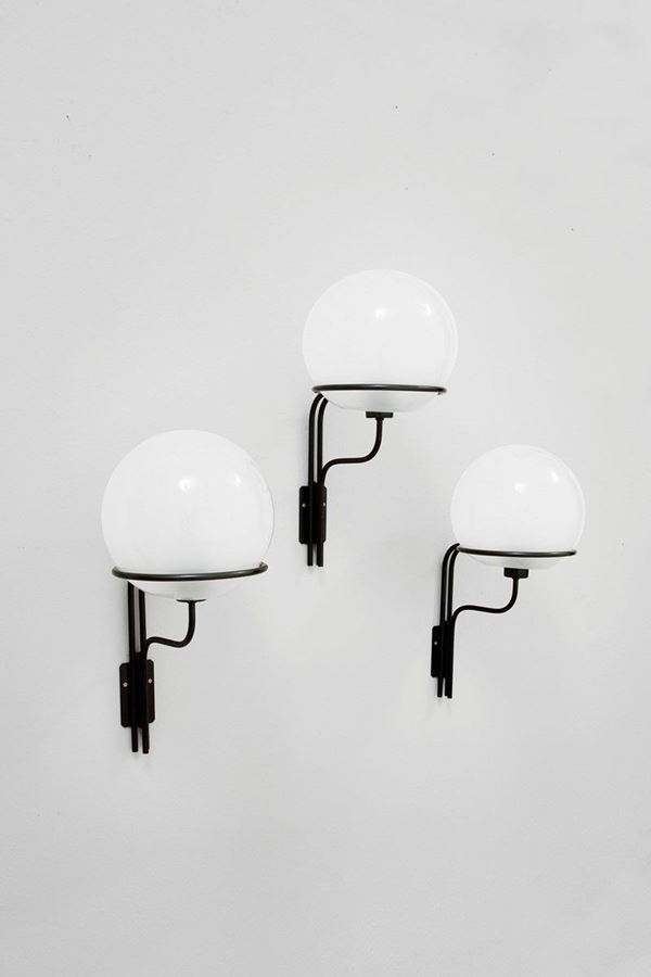 Luisa e Ico Parisi - Tre lampade da parete
Metallo