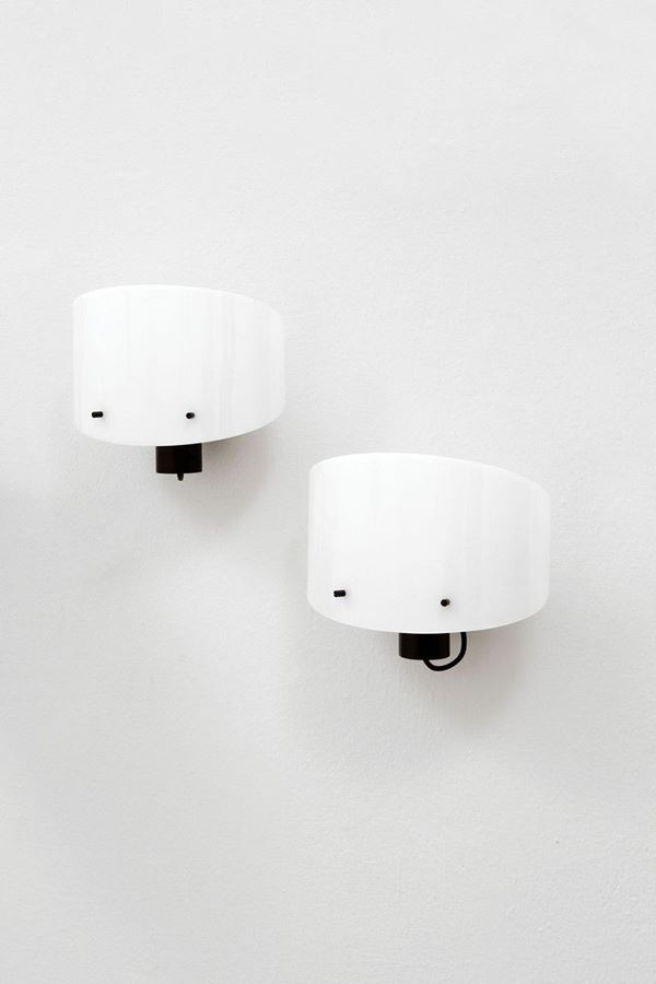 Gino Sarfatti - Due rare lampade da parete mod