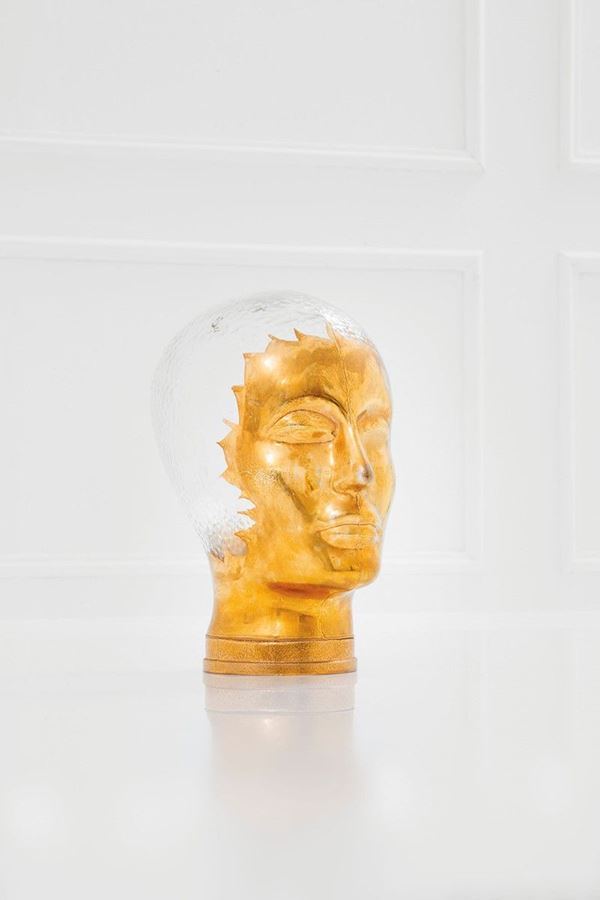 Piero Fornasetti : Testa
Vetro stampato dipinto   - Asta Design - Incanto Casa d'Aste e Galleria