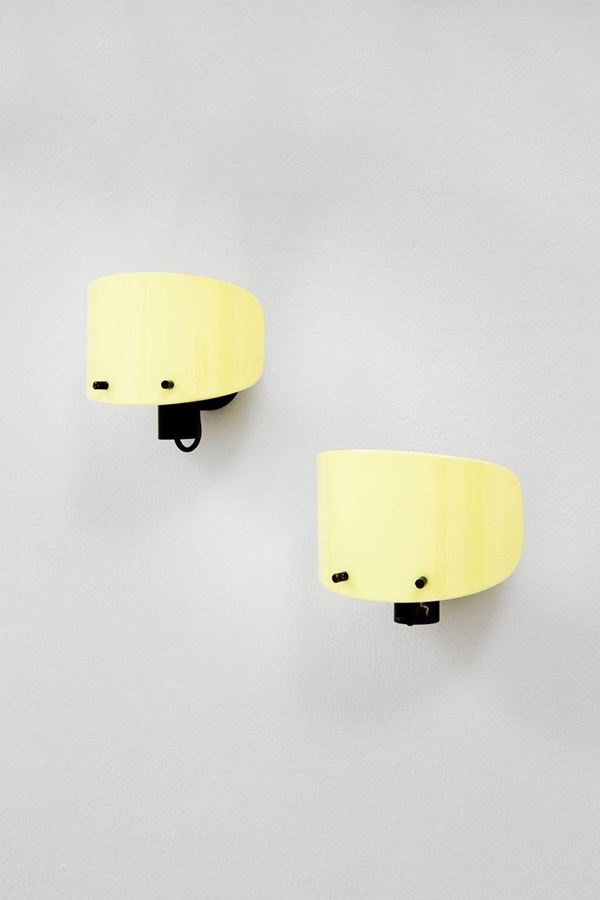 Gino Sarfatti - Due rare lampade da parete mod