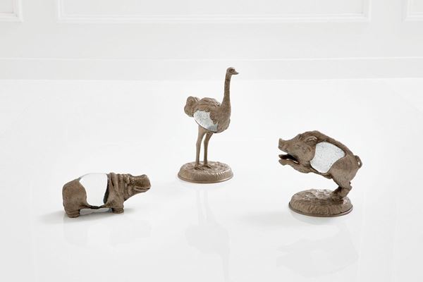 Gabriella Crespi - Gruppo di tre animali
Bronzo 