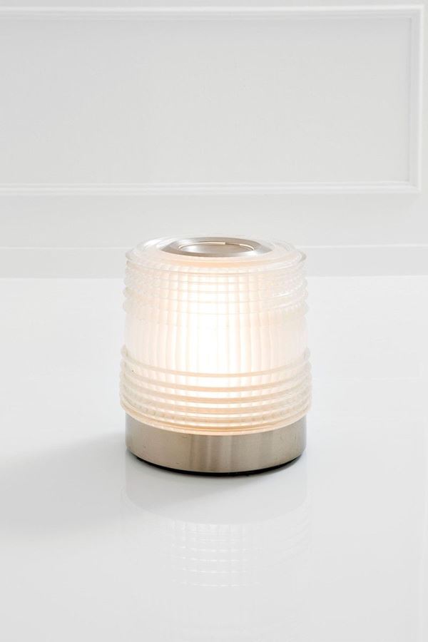 Joe Colombo : Lampada da tavolo 
Acciaio sa  - Auction Design - Incanto Casa d'Aste e Galleria