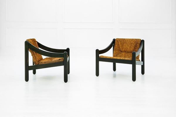 Vico Magistretti : Due poltrone mod. Carimate
Fa  - Auction Design - Incanto Casa d'Aste e Galleria