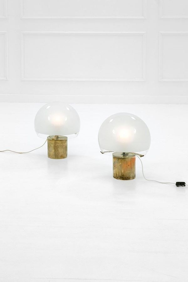 Luigi Caccia Dominioni - Due lampade da tavolo mod. Por