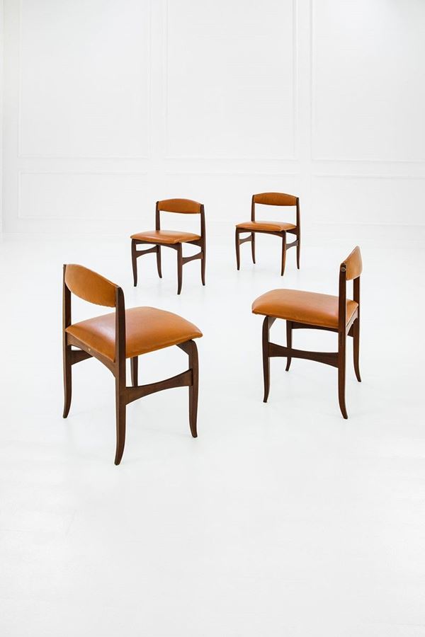 Franco Campo &amp; Carlo Graffi - Quattro sedie
Legno di noce, 