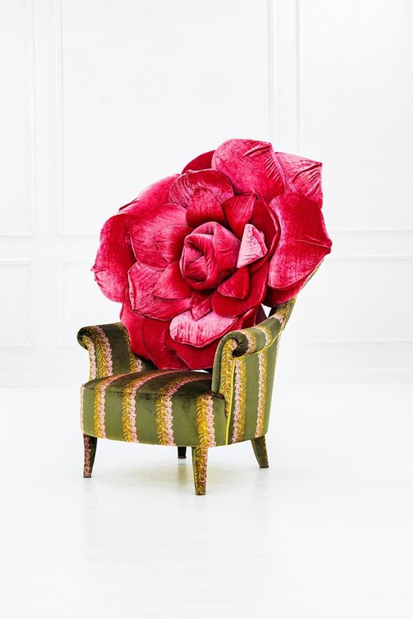 Carla Tolomeo : Poltrona
Struttura in legno,   - Auction Design - Incanto Casa d'Aste e Galleria