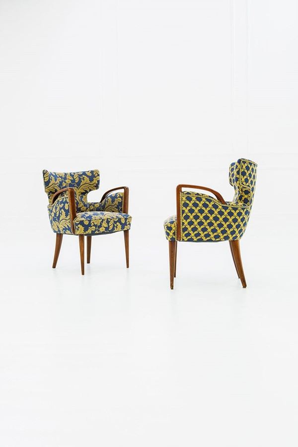 Due poltrone
Struttura in leg  - Auction Design - Incanto Casa d'Aste e Galleria