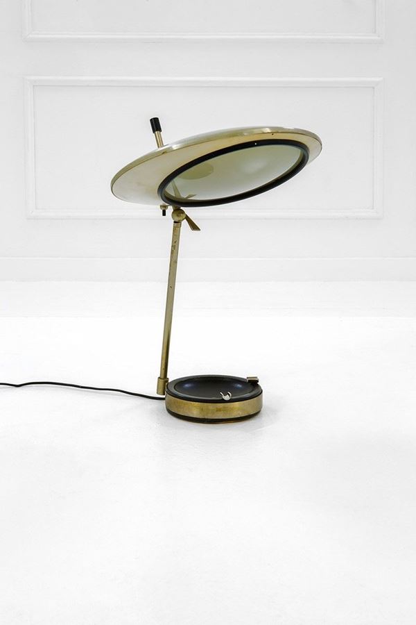 Oscar Torlasco : Lampada da tavolo
Ottone nich  - Asta Design - Incanto Casa d'Aste e Galleria