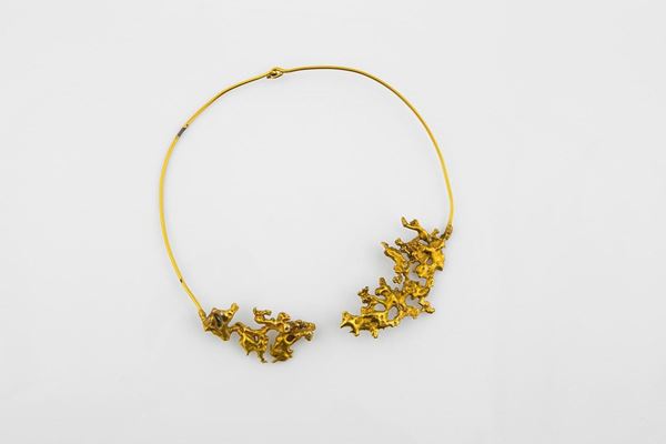 Nino Franchina : Girocollo
Metallo placcato or  - Auction Design - Incanto Casa d'Aste e Galleria