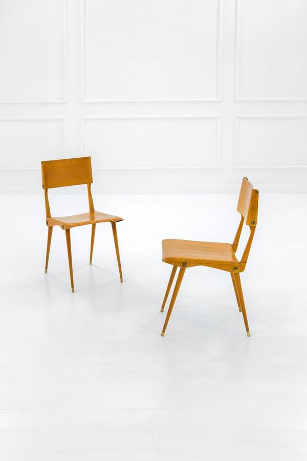 Carlo De Carli : Rara sedia, premio Compasso d&#39;  - Auction Design - Incanto Casa d'Aste e Galleria