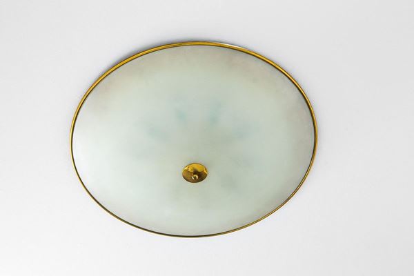 Fontana Arte (attr.) - Plafoniera
Metallo laccato, o