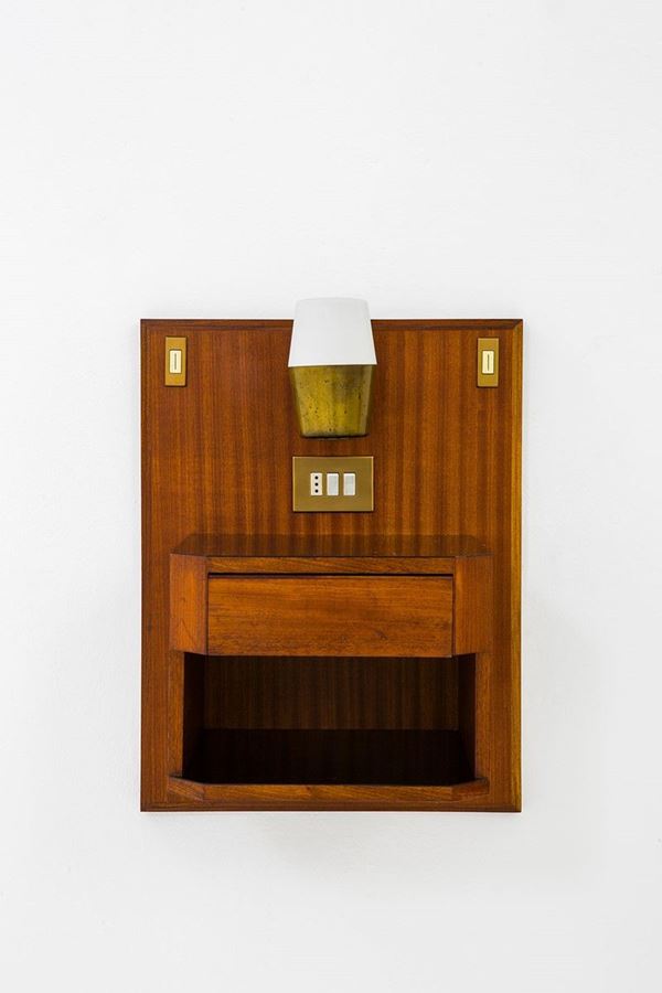 Luisa e Ico Parisi : Comodino pensile per l&#39;Hotel L  - Auction Design - Incanto Casa d'Aste e Galleria
